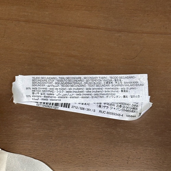 Zara Button Down Silk Top Small New - Picture 10 of 12